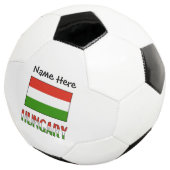 Gepersonaliseerde Hongaarse vlag  Voetbal (Drie kwart)