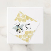 Gepersonaliseerde Honing Bee Favor Gift Label (In situ)