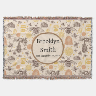 Gepersonaliseerde Honing Bumblebee Deken