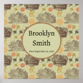 Gepersonaliseerde  Honing Bumblebee Sage Poster (Voorkant)