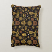 Gepersonaliseerde  Honing Bumblebee Zwart Accent Kussen (Achterkant (Verticaal))