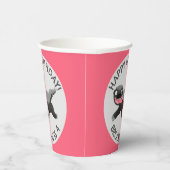 Gepersonaliseerde honing das cartoon verjaardag papieren bekers (Rechts)