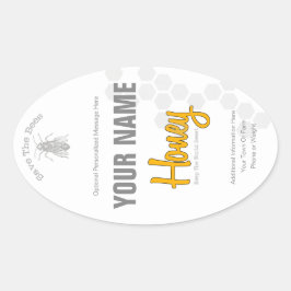 Gepersonaliseerde Honing Fles Custom Label