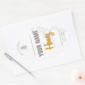 Gepersonaliseerde Honing Fles Custom Label (Envelop)