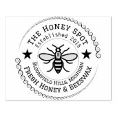 Gepersonaliseerde Honing Label & Verpakkingsstempe Rubberstempel (Afrduk)