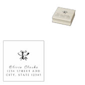 Gepersonaliseerde honingbij rubberstempel (Gestempeld)