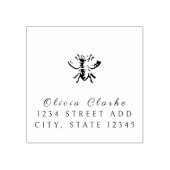 Gepersonaliseerde honingbij rubberstempel (Afrduk)