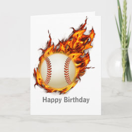 Gepersonaliseerde honkbal in brand kaart