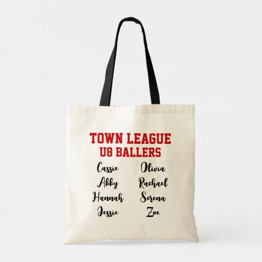 Gepersonaliseerde honkbal / kleine competitie coac tote bag (Achterkant)