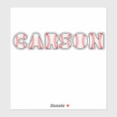 Gepersonaliseerde honkbal letters naam sticker (Vel)