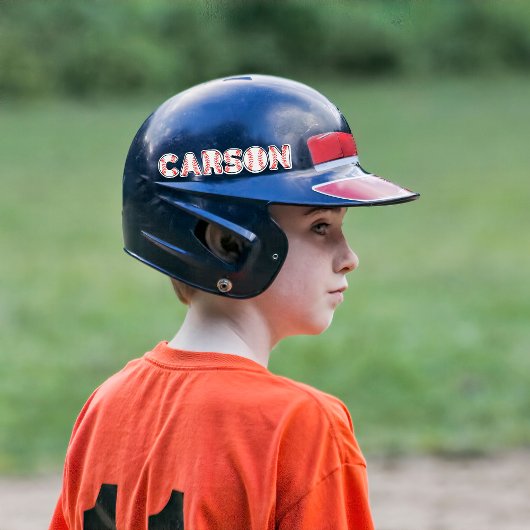 Gepersonaliseerde honkbal letters naam sticker