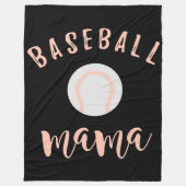 Gepersonaliseerde honkbal mam | Mijn Mama Honkbal  Fleece Deken (Voorkant)