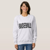 Gepersonaliseerde honkbal mama aangepaste sweatshi trui (Voorkant volledig)