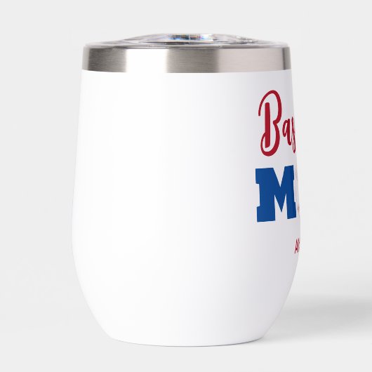 Gepersonaliseerde honkbal moeder naam (Voorkant)