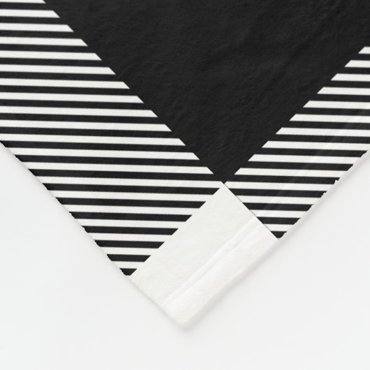 Gepersonaliseerde honkbal moeder naam Black Gingha Fleece Deken (Hoek)