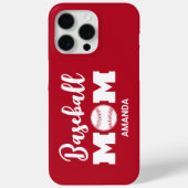Gepersonaliseerde honkbal moeder naam Case-Mate iPhone case (Achterkant)