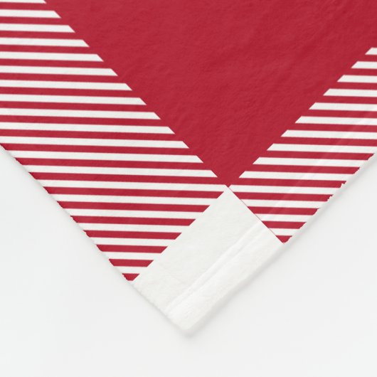 Gepersonaliseerde honkbal moeder naam Red Gingham  Fleece Deken (Hoek)