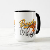 Gepersonaliseerde Honkbal MoM Coffee Mok (Voorkant rechts)