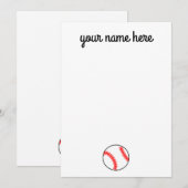 Gepersonaliseerde honkbal notenkaarten bedankkaart (Voorkant / Achterkant)