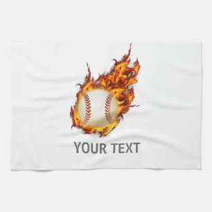 Gepersonaliseerde Honkbal op Branddoek Theedoek
