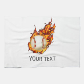 Gepersonaliseerde Honkbal op Branddoek Theedoek