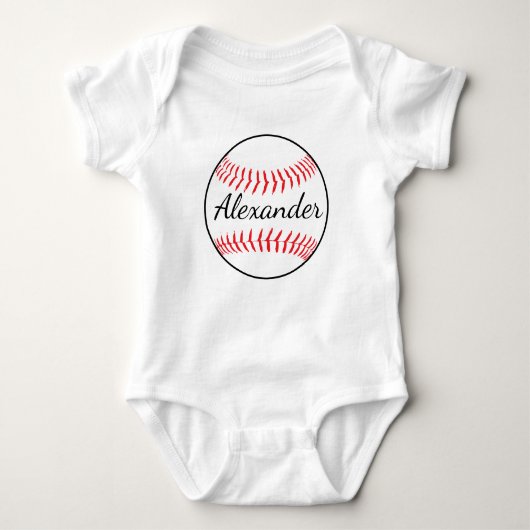 Gepersonaliseerde honkbal romper (Voorkant)