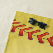 Gepersonaliseerde honkbal / softbal2 strandlaken (In situ)