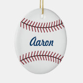 Gepersonaliseerde honkbal sport kerst ornament (Rechts)