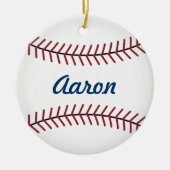 Gepersonaliseerde honkbal sport kerst ornament (Voorkant)