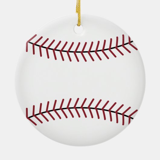 Gepersonaliseerde honkbal sport kerst ornament (Achterkant)