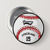 Gepersonaliseerde Honkbal Sport Tribute Button (Voorkant /achterkant)