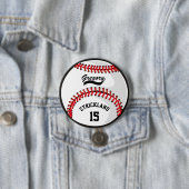 Gepersonaliseerde Honkbal Sport Tribute Button (In situ)
