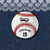 Gepersonaliseerde Honkbal Sport Tribute Button
