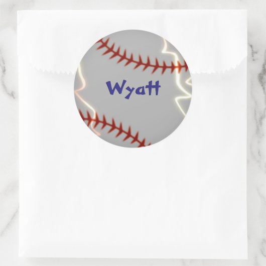 Gepersonaliseerde honkbal stickers (Tas)