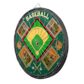 Gepersonaliseerde honkbal UW FOTO'S Dartbord (Voorkant Rechts)