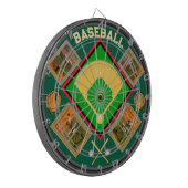 Gepersonaliseerde honkbal UW FOTO'S Dartbord (Voorkant Links)