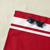 Gepersonaliseerde honkbal vader Vaderdag Strandlaken (In situ)