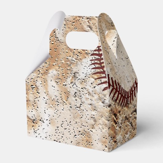 Gepersonaliseerde  honkbalpartij gunsten dozen bedankdoosjes (Achterkant)