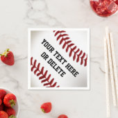 Gepersonaliseerde honkbalservetten met JOUW TEKST Servet (Insitu)