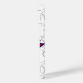 Gepersonaliseerde honkbalster en strepen Case-Mate iPhone case (Achterkant / Links)