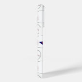 Gepersonaliseerde honkbalster en strepen Case-Mate iPhone case (Achterkant / Rechts)