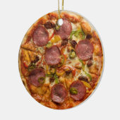 Gepersonaliseerde hoogste Pizza Keramisch Ornament (Links)
