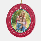 Gepersonaliseerde Ho'oponopono-familie Keramisch Ornament (Links)