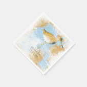 Gepersonaliseerde horevogelstrand ontvangen servet (Hoek)