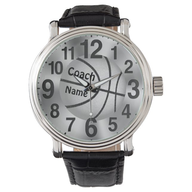 Gepersonaliseerde Horloges voor Coaches "Coach" en (Voorkant)