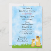 Gepersonaliseerde Horse Baby shower Invitation ~ M Kaart (Achterkant)