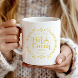Gepersonaliseerde "Hot Cocoa" Christmas Classic Koffiemok
