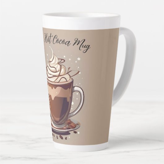 Gepersonaliseerde Hot Cocoa Mok (Rechterhoek)