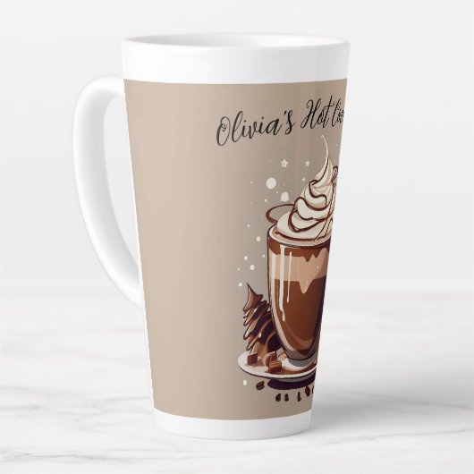 Gepersonaliseerde Hot Cocoa Mok (Linkerhoek)