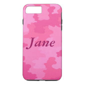Gepersonaliseerde Hot Pink Camouflage iPhone 7 Hoe Case-Mate iPhone Case (Achterkant)